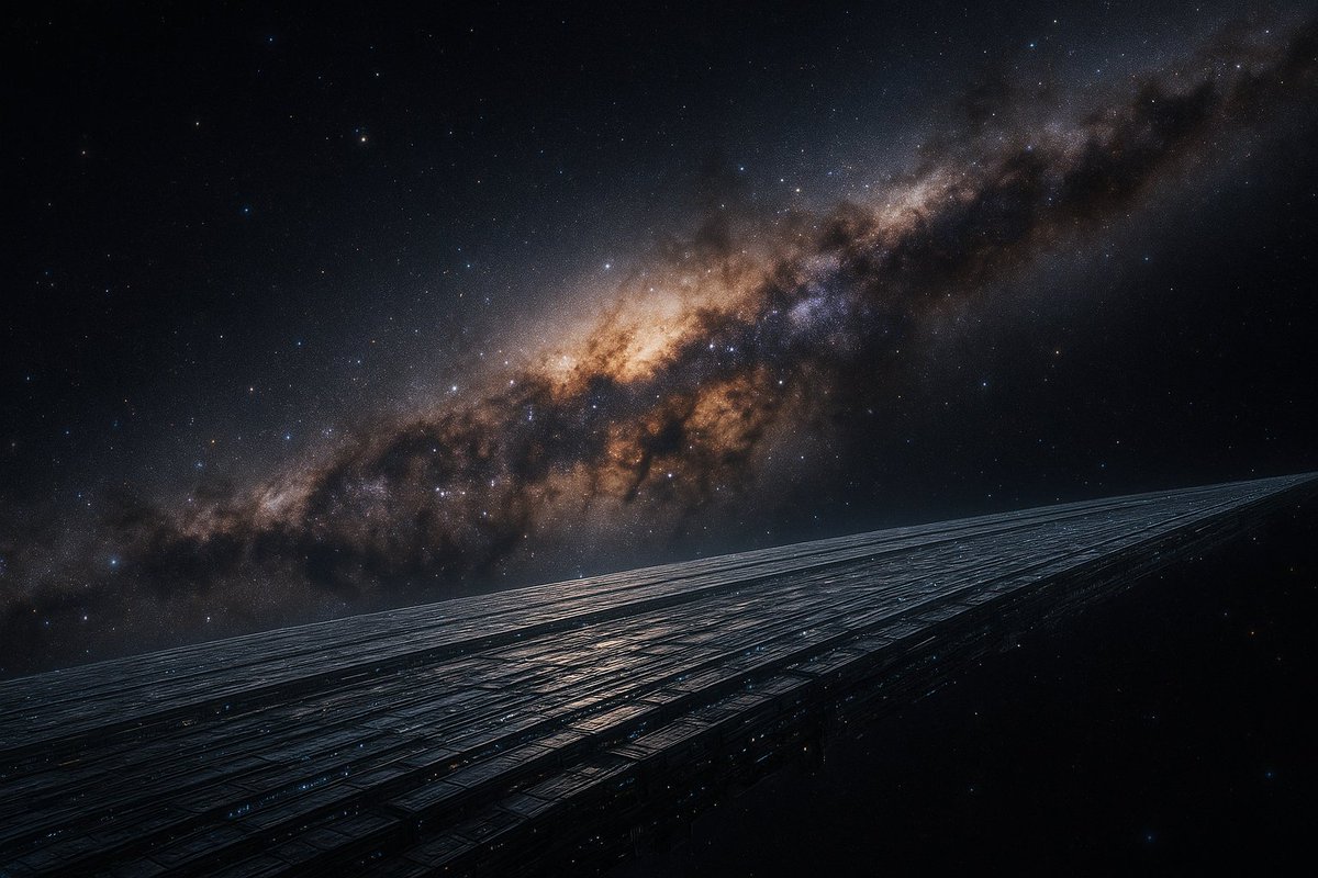 CaptainTJMiller's tweet photo. #AuthorsNotes: So I asked @ConnieClassPoj to create for me a space station that is 20 times the length of the Solar System and lies at the heart of the galaxy. Told him that it has to be as amazing as @It_b_Mike and @StarfleetDreams work.
What he has delivered is this. WOW! https://t.co/LTCZSoXyEB