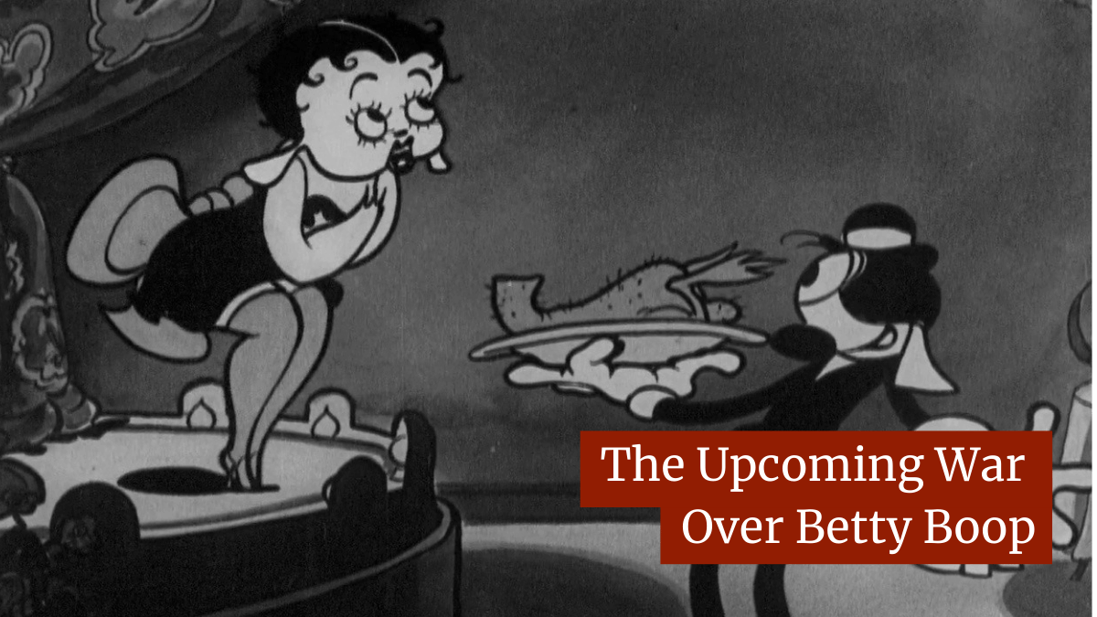 As Public Domain Day approaches, another iconic character will have its debut lapse into the public domain. However, this one may not go quietly.

Article Below

#Copyright #PublicDomain #BettyBoop