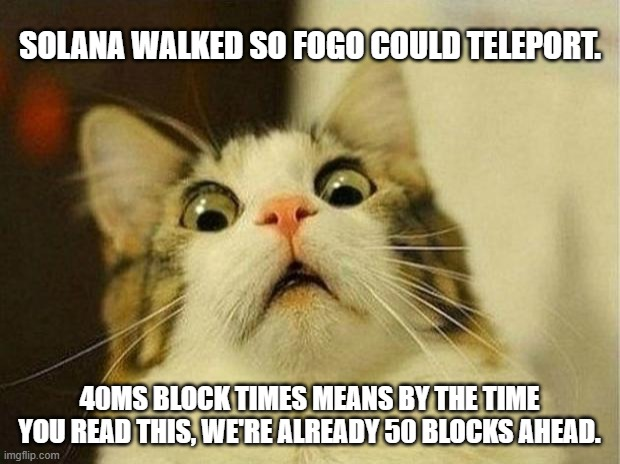 xTavar3s's tweet image. The timeline isn't ready for what @RobertSagurton is unleashing with @fogo 🔥. We are talking about 40ms blocks and a Firedancer-native stack from day one. While other chains argue about throughput, Fogo is solving the latency wars. This is the only SVM infrastructure capable of…