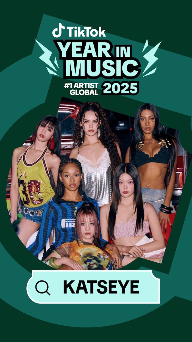 Global girl group and 2x GRAMMY nominee KATSEYE has been crowned TikTok’s No.1  Artist Global for the year 2025.