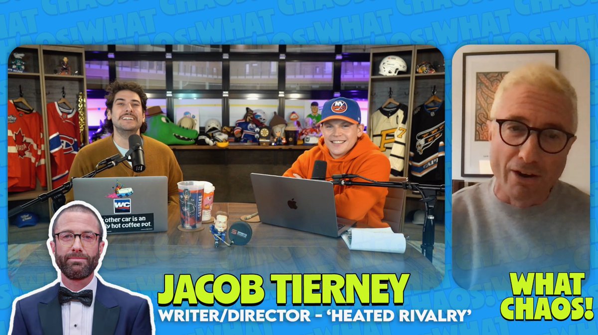 Just taped with the great Jacob Tierney. Incredible conversation on Heated Rivalry, Habs and more. Tons of LOLs. Dropping tomorrow on <a href="/WhatChaosShow/">What Chaos!</a>. 

Subscribe: youtube.com/@whatchaosshow