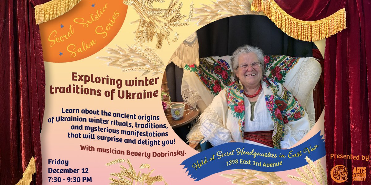 🌾 Discover the ancient magic of Ukrainian winter rituals with musician &amp; storyteller Beverly Dobrinsky!
Learn songs, taste traditional foods, &amp; explore myths✨
🎟️ Limited space — reserve your spot now!
🔗 Tickets link in bio
#UkrainianTraditions #SolsticeMagic #VancouverEvents