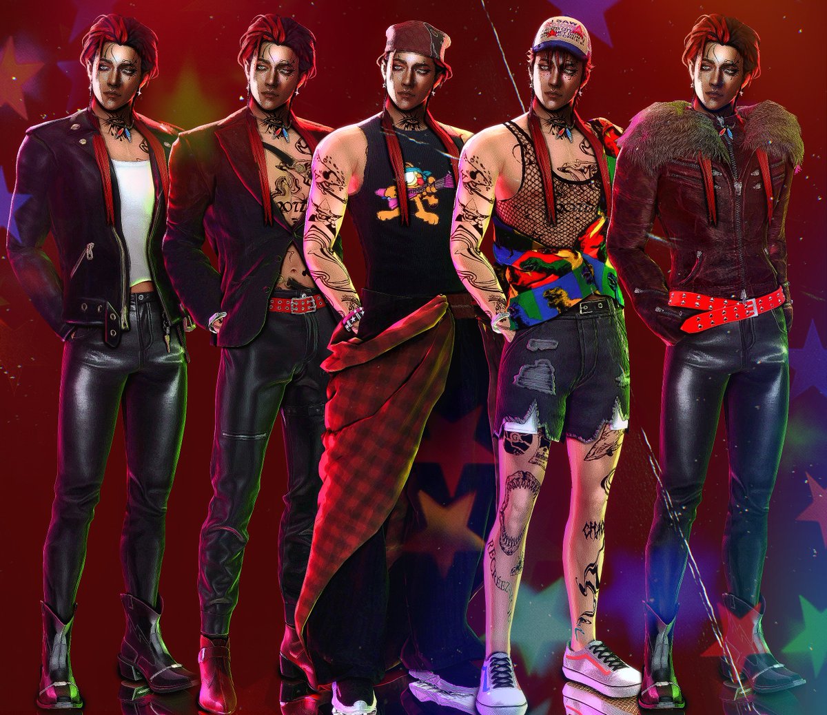 flovoids's tweet image. 🎸ᯓ★🥀 floyd n draco lookbook shenanigans baby