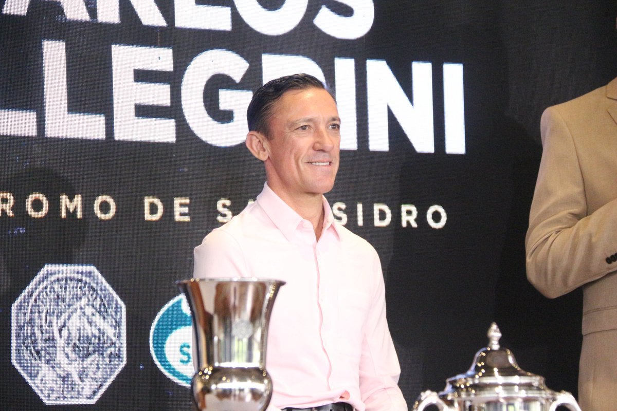 Frankie Dettori dijo presente en la conferencia previa al Pellegrini. El sábado correrá el Gran Premio en su despedida sudamericana.”
<a href="/FrankieDettori/">Frankie Dettori</a>