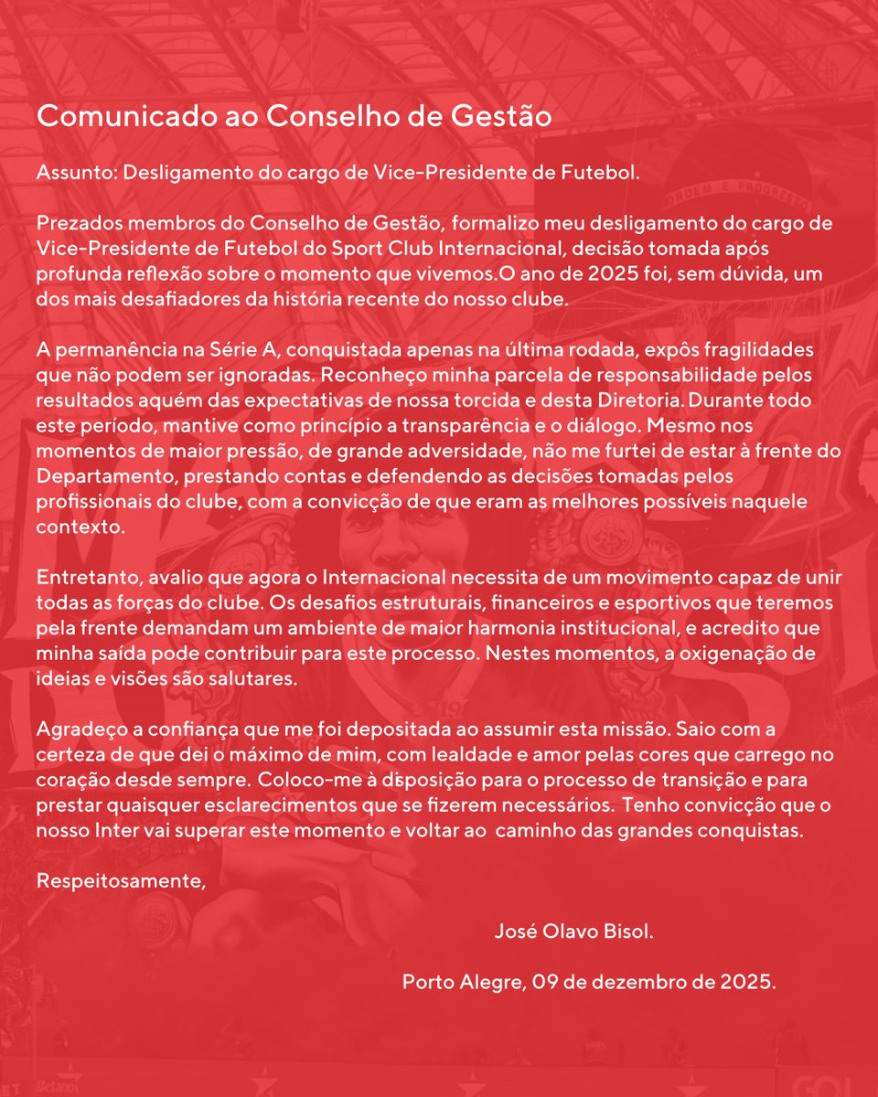 José Olavo Bisol tweet media