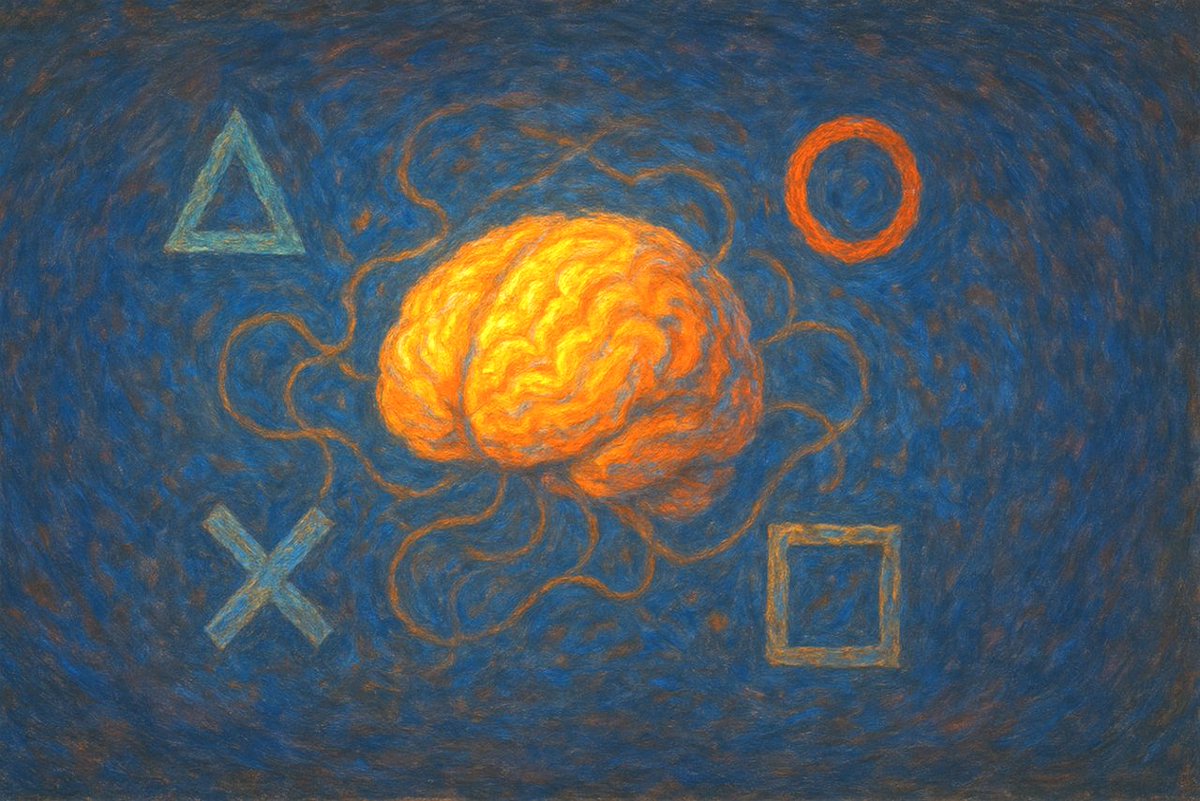 bitacorabeagle's tweet photo. Algunos videojuegos son cognitivamente beneficiosos

La evidencia sugiere que potencian la atención, mejoran la agudeza visual y reorganizan las redes cerebrales implicadas en el control ejecutivo 1/3 👇 https://t.co/tWA71OWNib