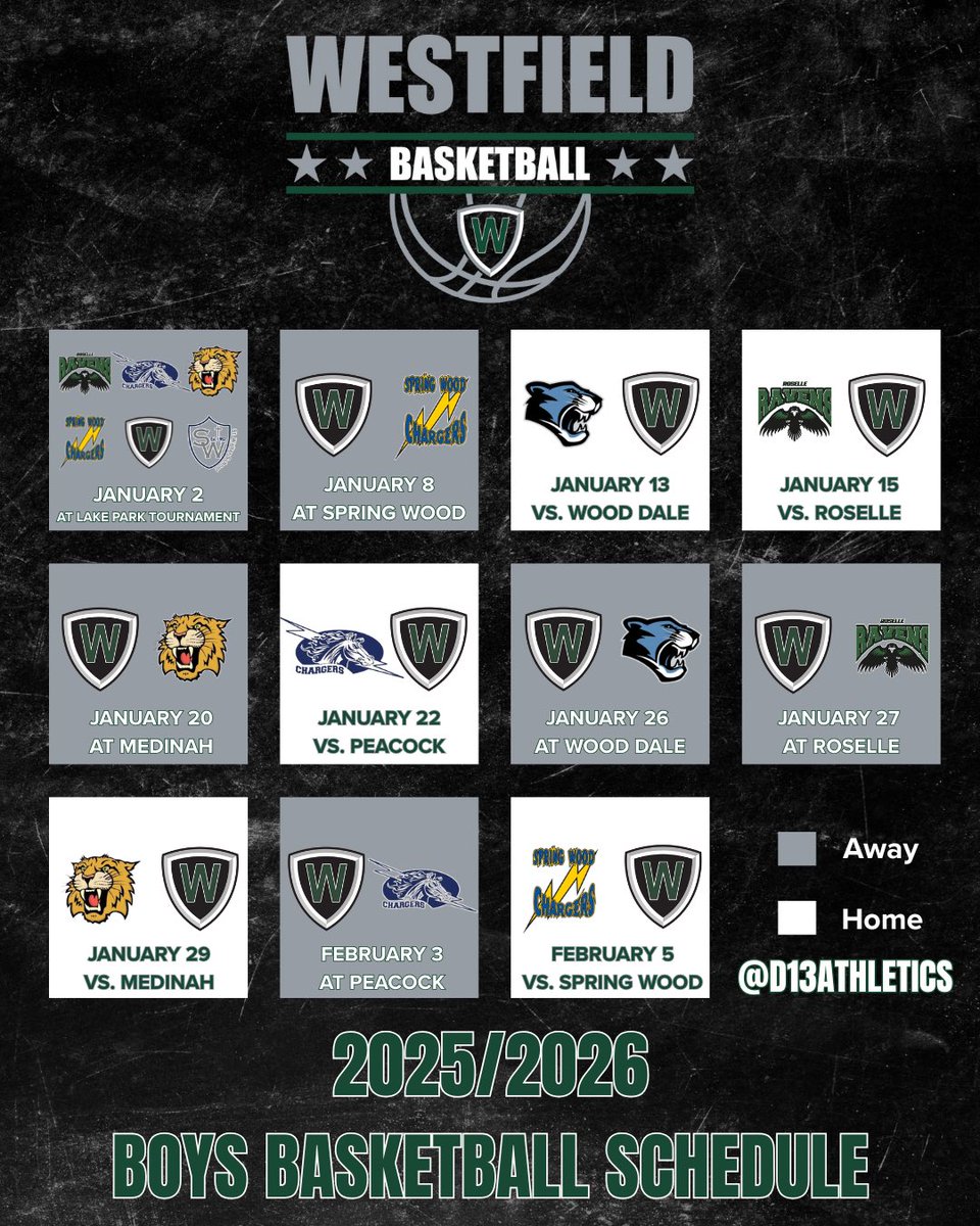 <a href="/D13Warriors/">Westfield School</a> Boys Basketball Schedule