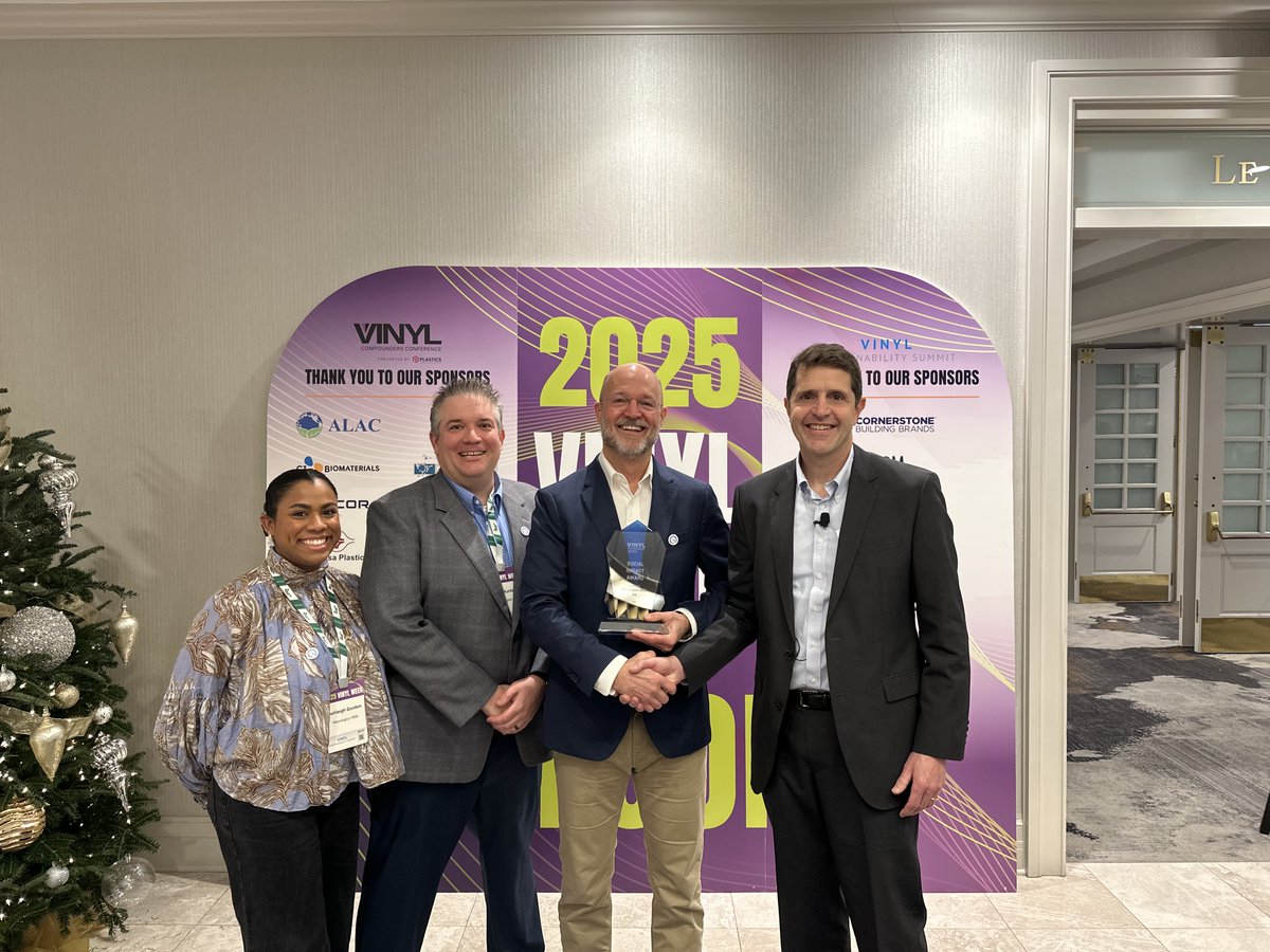 We honored <a href="/ManningtonUSA/">Mannington Commercial</a> as the recipient of the 2025 VSC Social Impact award at #VinylWeek! Their Work Hard/Play Hard initiative mobilized volunteers at 15 food banks in nine states, raising $150,000 and supplying around 1.5 million meals to those in need. Learn more here!