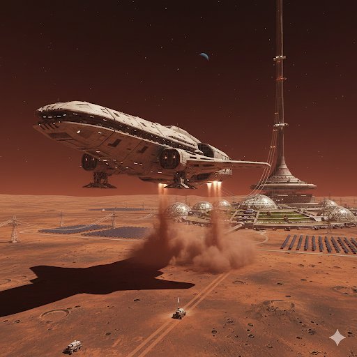 fusion525's tweet photo. @elonmusk I'm using Gemini, ChatGPT, and Grok. It depends on which app I'm in.
I gotta say Gemini is the best by far, and Grok is in third place
Promt: Spaceship landing Mars, space elevator in the back
Grok vs. Gemini https://t.co/qCl8KMMAq6