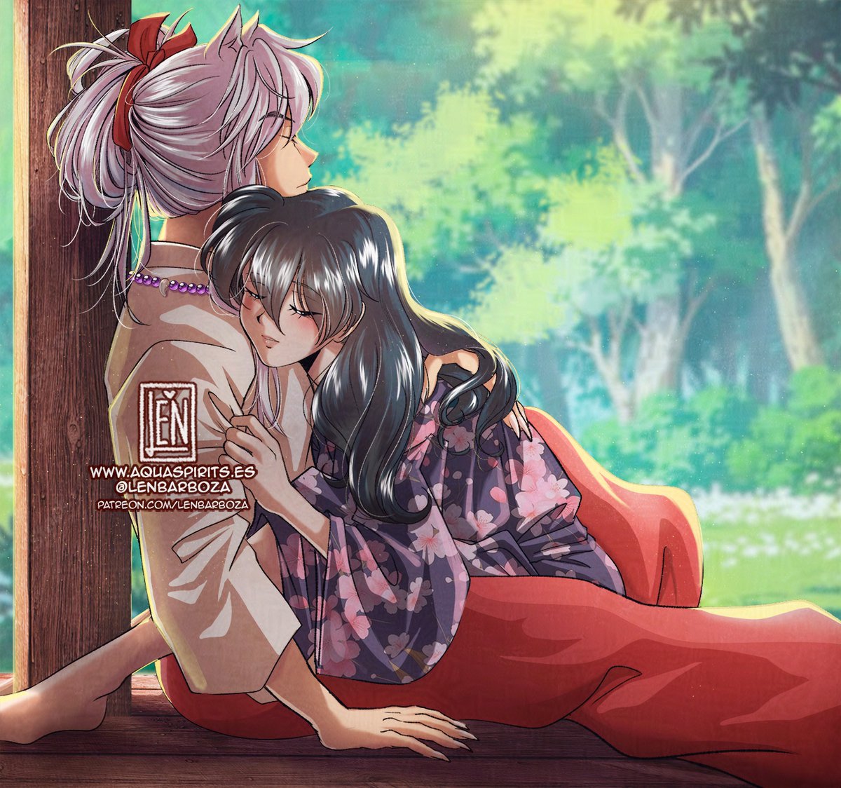 Asleep lovebirds ❤️💚