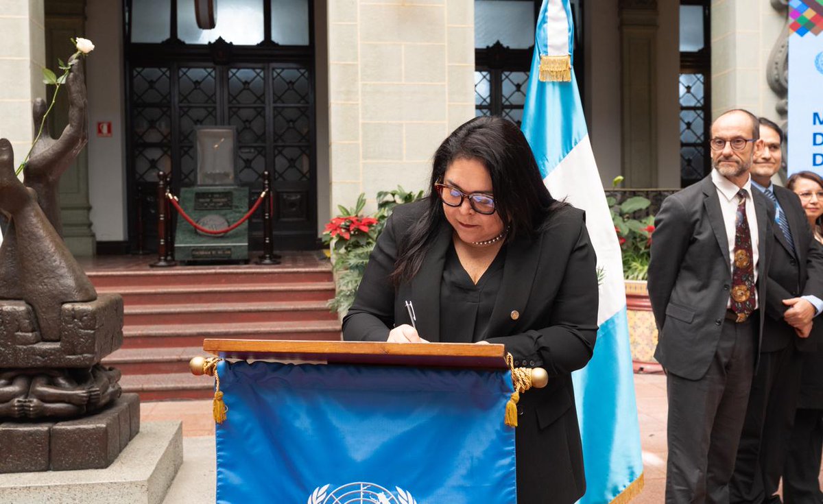 MinexGt's tweet photo. Gobierno de Guatemala y Naciones Unidas suscriben el Marco de Cooperación para el Desarrollo Sostenible 2026–2030.

#NotaDePrensa 🔗 https://t.co/4c6uzapXes 
@ONUGuatemala https://t.co/AwYuJRS6Es