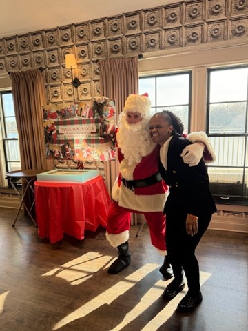 GoodwillNJ's tweet image. Goodwill clients enjoyed a visit from Santa today along with a traditional holiday feast; a special gift; and lots of dancing!  Tis the most wonderful time of the year...