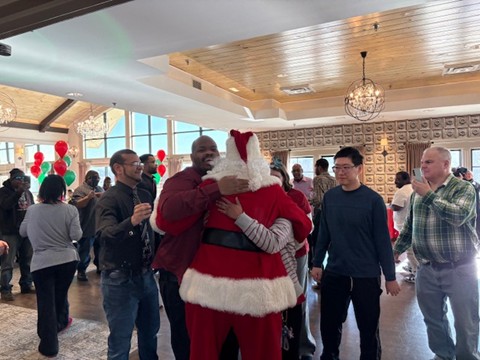 GoodwillNJ's tweet image. Goodwill clients enjoyed a visit from Santa today along with a traditional holiday feast; a special gift; and lots of dancing!  Tis the most wonderful time of the year...