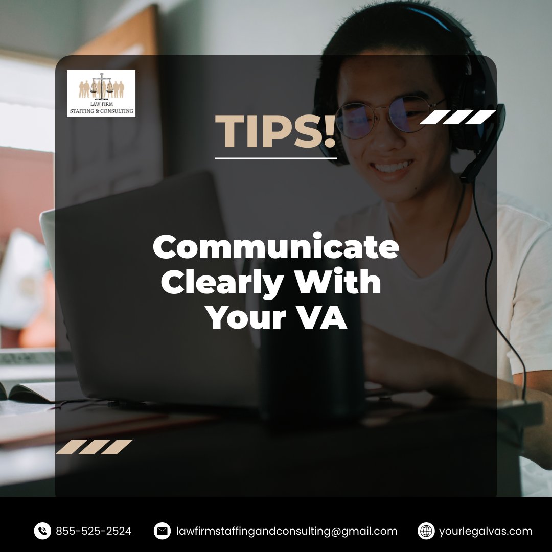 yourlegalvas_'s tweet photo. Clear communication creates smoother workflows.
Share your expectations, preferred formats, and deadlines so your VA can deliver exactly what you need, without the back-and-forth.

Work smarter with a Legal VA at https://t.co/5T7sGls8zi

#vatips #virtualassistanthelp #legalva https://t.co/A887iTSrjs