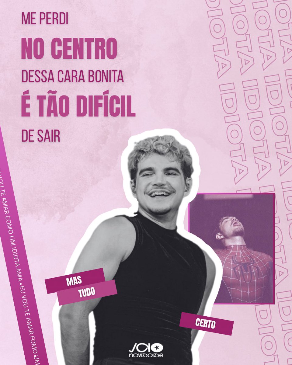 Mas enquanto você não se cansa…te espero na semana “Idiota”! ❤️‍🩹

Idiota - Pirata (2021).