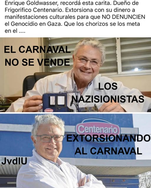 Metete los chorizos en el cubo !! NO COMPRAMOS PRODUCTOS CENTENARIO !! JAMAS !!!