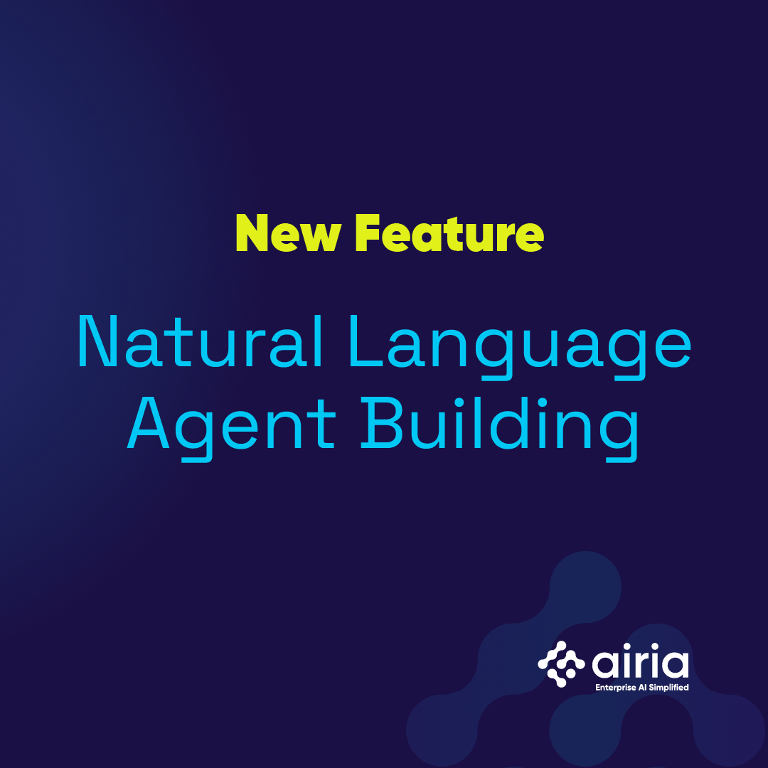 Airia just launched natural-language agent building.

Type what you want → get a fully structured, governed AI agent.

Plan, build, test — all automated.

This is what idea-to-agent actually looks like.

Learn more: bit.ly/4oN50GK