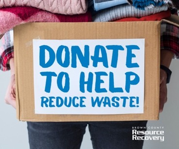 Donating gently used clothes, kitchenware and extra materials around your house can help others in need while keeping usable items out of landfills 💚
