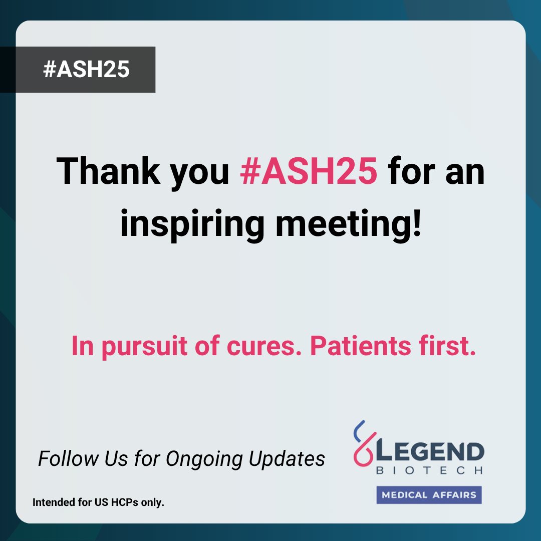 Legend Biotech Medical Affairs tweet media