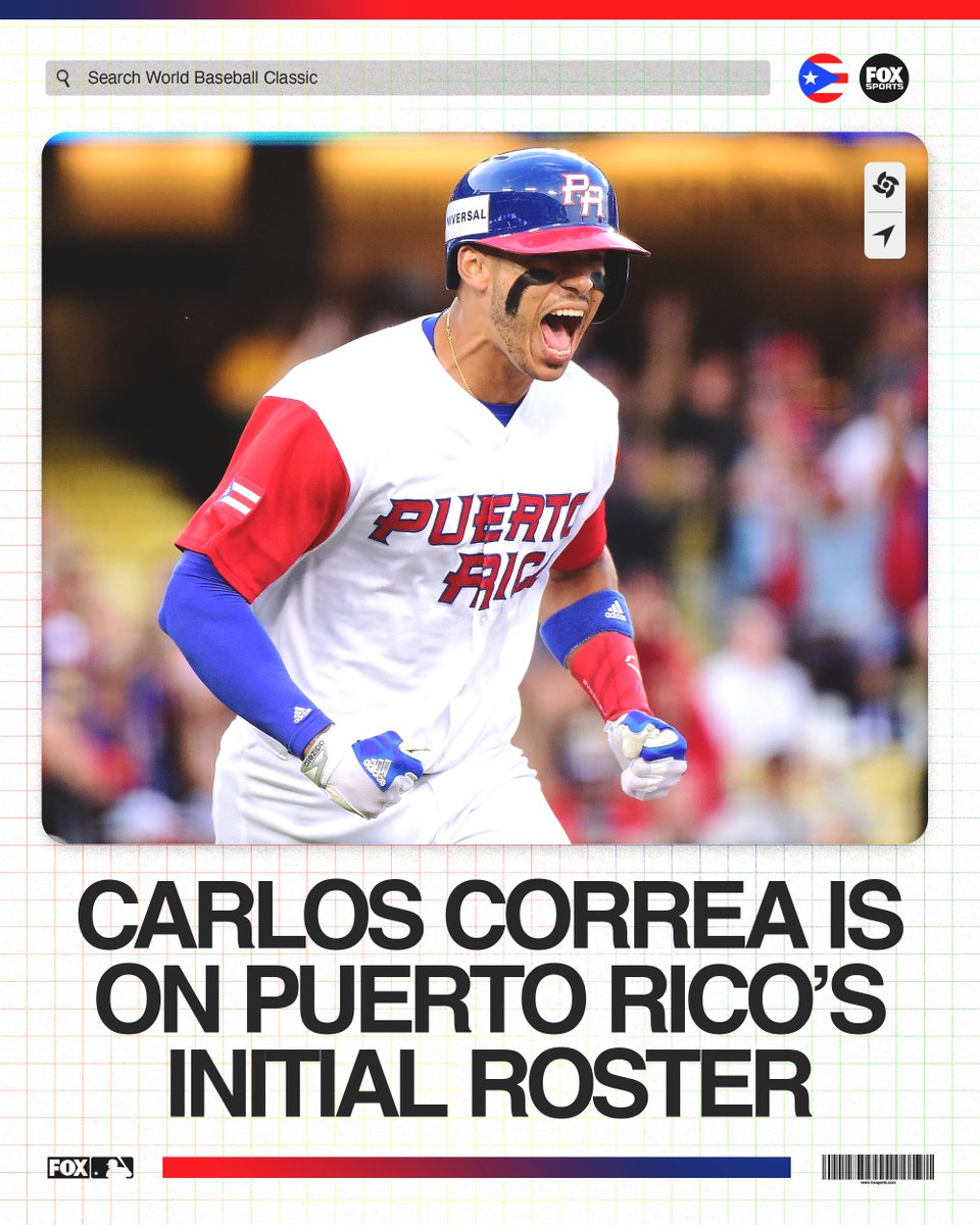 Carlos Beltrán said that Puerto Rico is counting on Carlos Correa to be on their World Baseball Classic team in 2026 🇵🇷
via @Chandler_Rome
