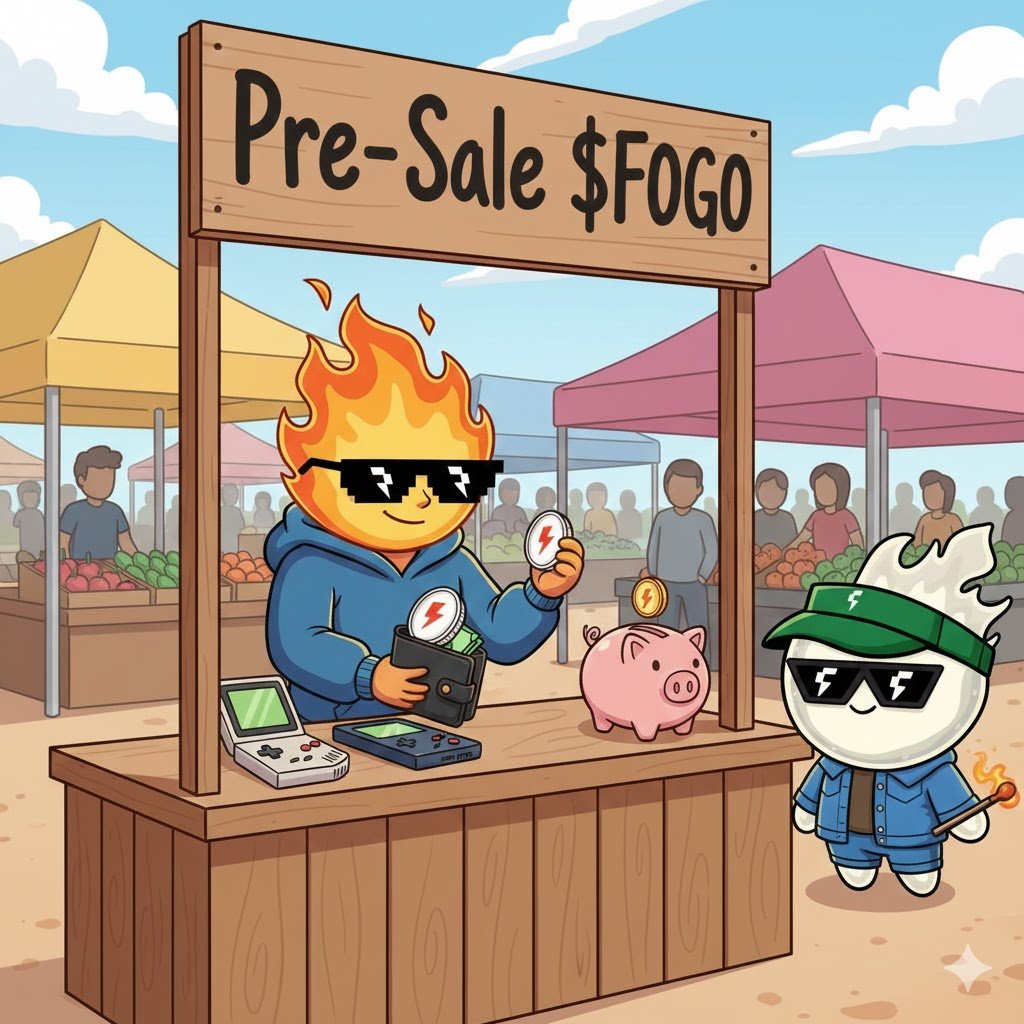 xTavar3s's tweet image. 🔥 Fogo Network Pre-Sale Vibes! 🔥

The @fogo mascot is already out in the market, bringing the heat to the community as the $FOGO Pre-Sale kicks off! Holding freshly minted tokens and rocking those iconic shades, he’s ready to fuel the next generation of high-performance trading…