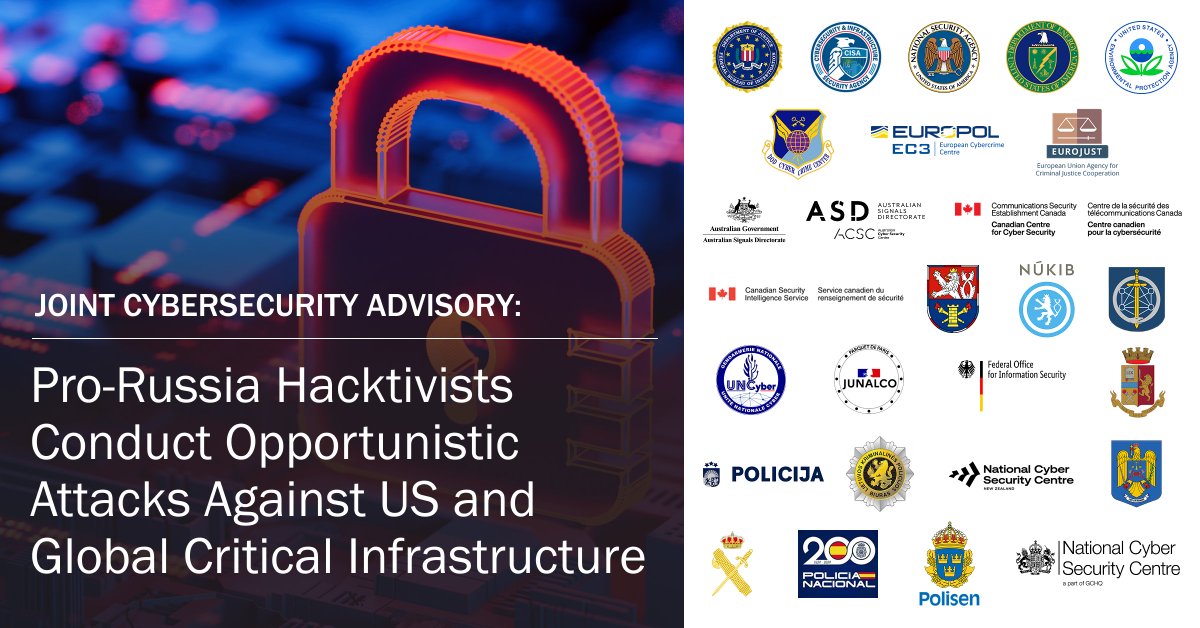 CISACyber's tweet image. 🚨 Pro-Russia hacktivists are manipulating minimally secured, internet facing VNC connections to gain access to OT control devices within #CriticalInfrastructure systems. Review our joint Cybersecurity Advisory for mitigations, TTPs, &amp;amp; IOCs. 👉 cisa.gov/news-events/cy…