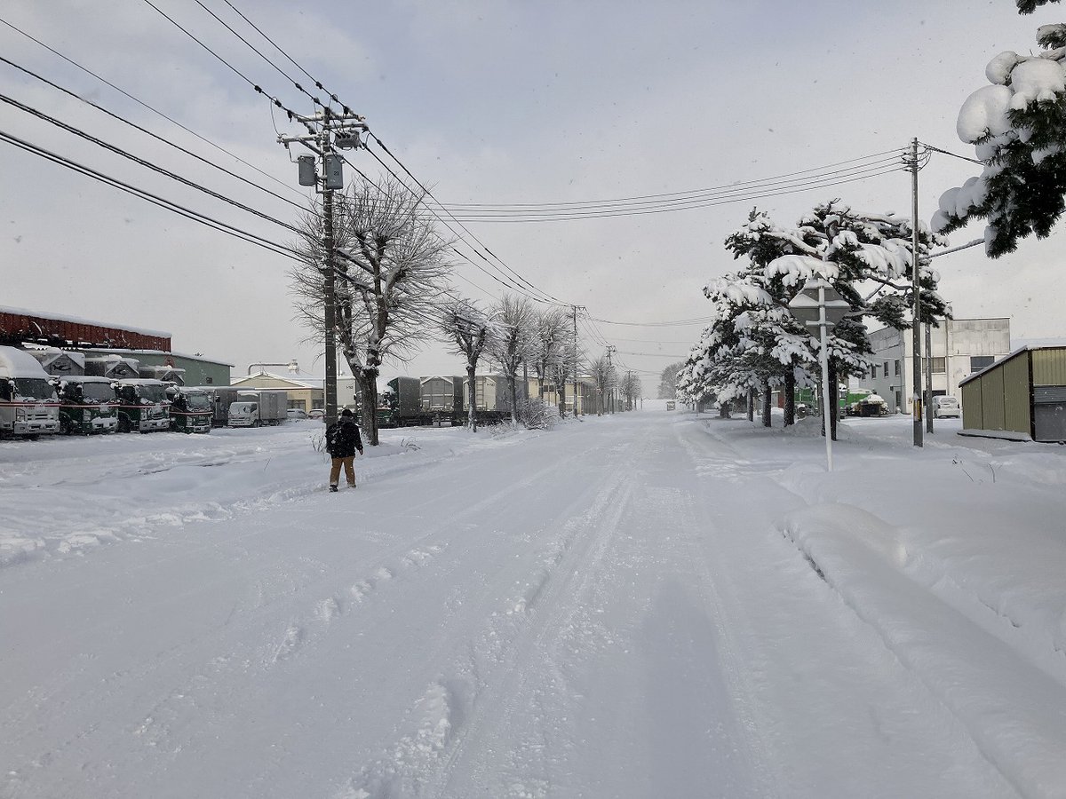 cosine_com's tweet image. 「真っ白な朝と、心まで温まる贈りもの。」
Ｎo.4040　2025年12月10日（水）（-6℃⇒-2℃）曇
わくわく様です。
今朝もふわりと数センチの雪が積もり、雪かきがすっかり日課になってきました
あたり一面が真っ白な世界の中で、コサインの黄色い建物は今日も元気に輝いて。
x.gd/6KBSo