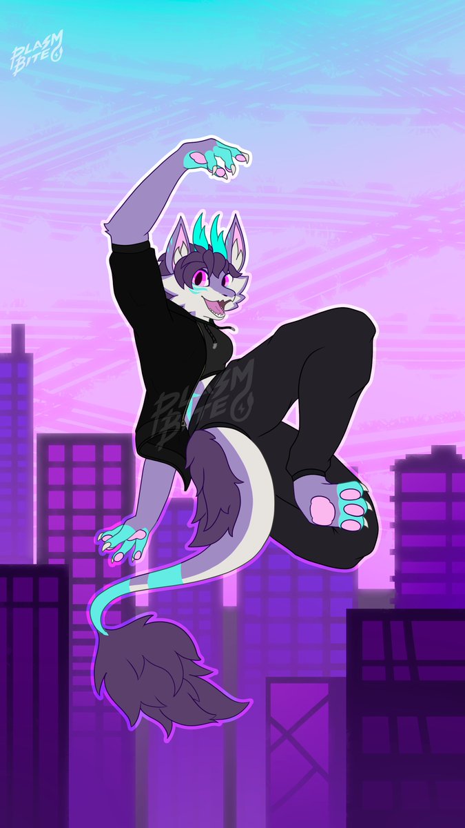 Plasmbite_Arts's tweet image. First time drawing a Nova Beast, it's ready for explore the city. 
Commission made for @RealMetatsuki