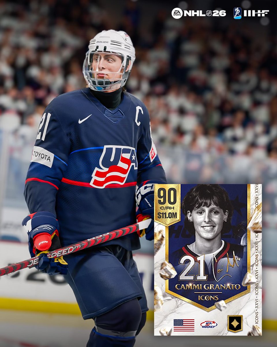 Excited to make my #NHL26 debut. It’s great to see the game continue to evolve and to have a small part in that progress.