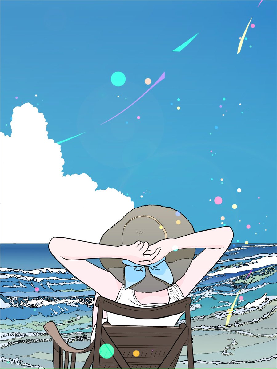 「お蔵出し『夏休み』 おはようございます。寝不足です。寒くて夜中に起きちゃうのが原」|南⃝ 風⃝ 野⃝（🅷🅰🅴🅽🅾）のイラスト