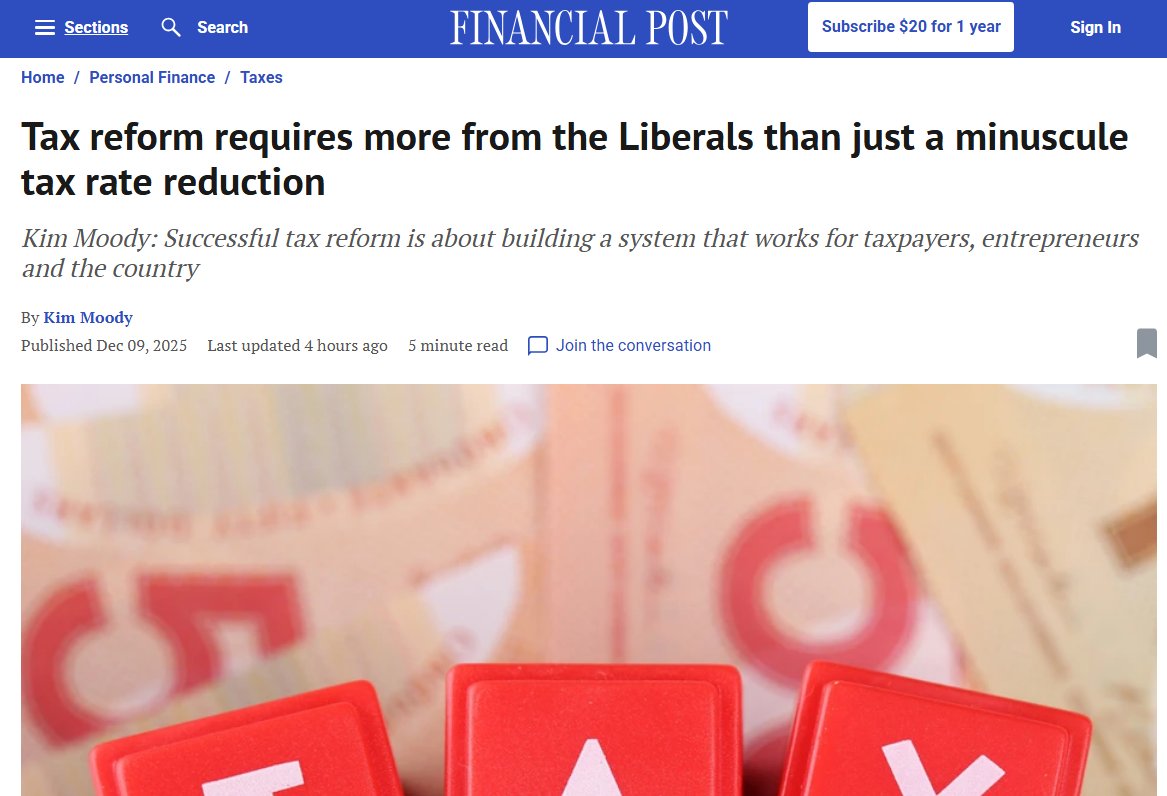 "Instead, a short-term task force — such as that proposed by the Conservatives before the last election campaign — is more realistic. Although the Liberals proposed “an expert review of the corporate tax system” during the campaign, it did not appear in the recent budget — not