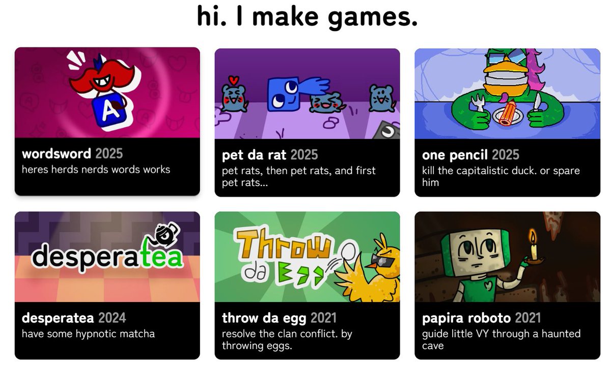 kr0tyara's tweet photo. Follow me for more games, and check out my website if you want to find out more about my stuff!
https://t.co/clUjmkbUYM https://t.co/i2A9k05jRA