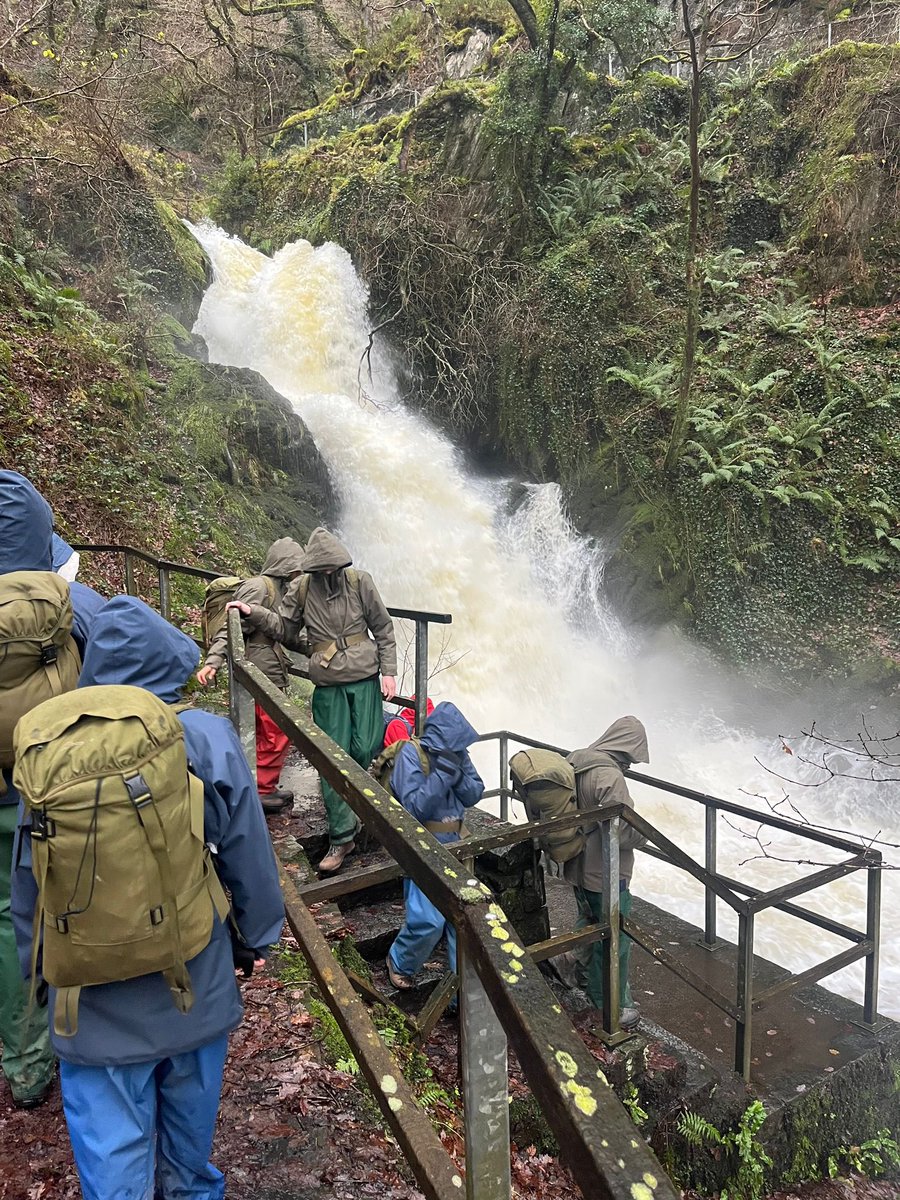 Students have been on a hike and taught how to cook in the wild today. Great scenes along the way! Tiring day that has seen students push themselves! Image
