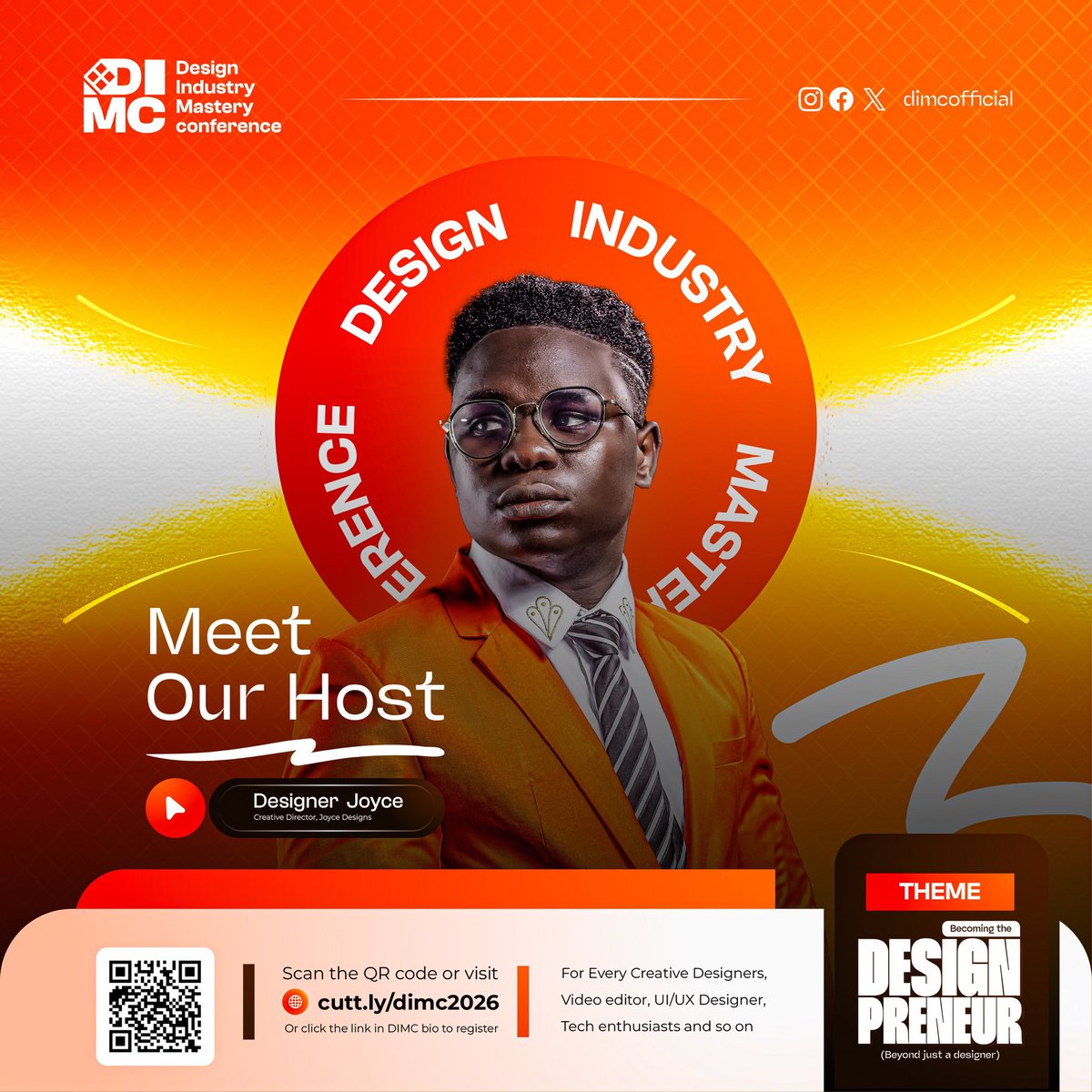 dimcofficial's tweet photo. Meet Our amazing Host!

We're thrilled to introduce Designer Joyce, the creative powerhouse and mastermind behind the Design Industry Mastery Conference (DIMC)!

• Register now for FREE via link https://t.co/oddE2tS3hc.

Let's redefine design together! https://t.co/B9AOdtjala