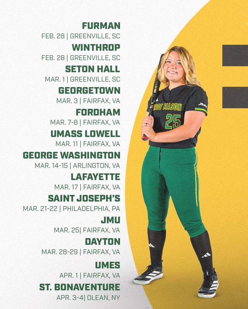 George Mason Softball tweet media