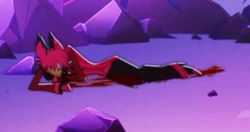 “I say when to sit and stay
Play ball, or just play dead”

For a guy who (seemingly) had a pretty painless, instantaneous death, Alastor seems terrified of double-death.

Makes you wonder about those 7 years. Or what he may know about double that we don’t.

#HazbinHotel