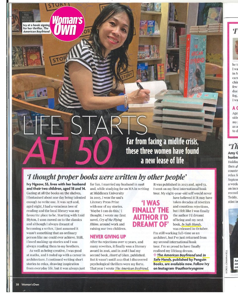 Full-page feature in Woman’s Own!
So grateful for this beautiful piece — thank you for all your support ❤️