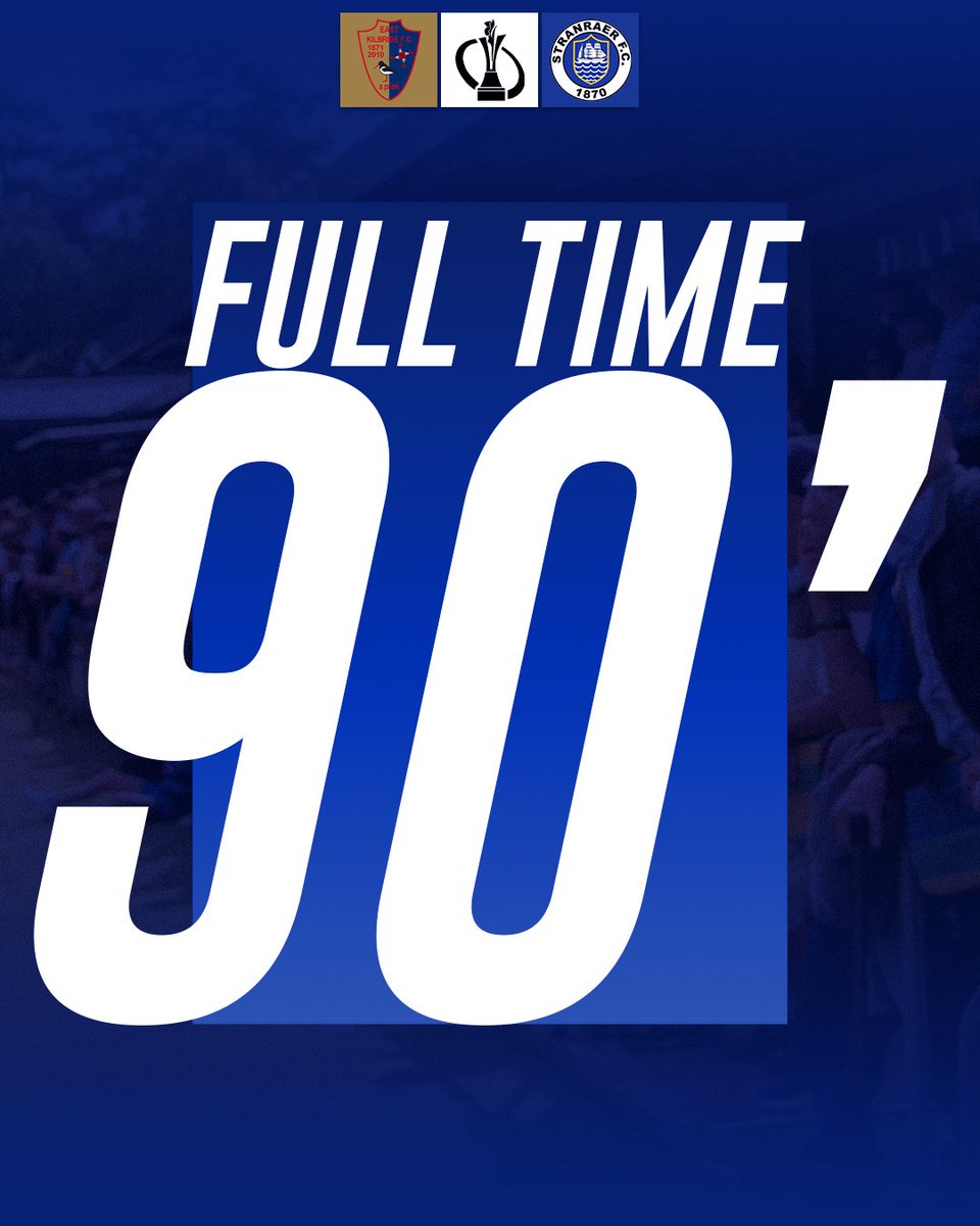 StranraerFC's tweet photo. FT | EK 1-4 STR

It was four and could’ve been more as the Blues dump the League Two leaders out of the KDM Evolution Trophy.

A massive thank you and safe travels home to the Blues faithful who made the journey to East Kilbride in some terrible weather conditions - your support is incredible.

We are back on the road this Saturday, heading to Elgin.