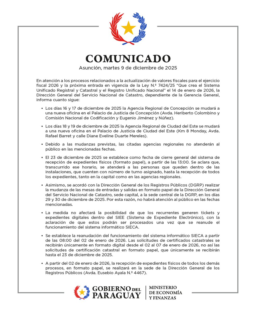 Ministerio de Economía y Finanzas - Paraguay tweet media