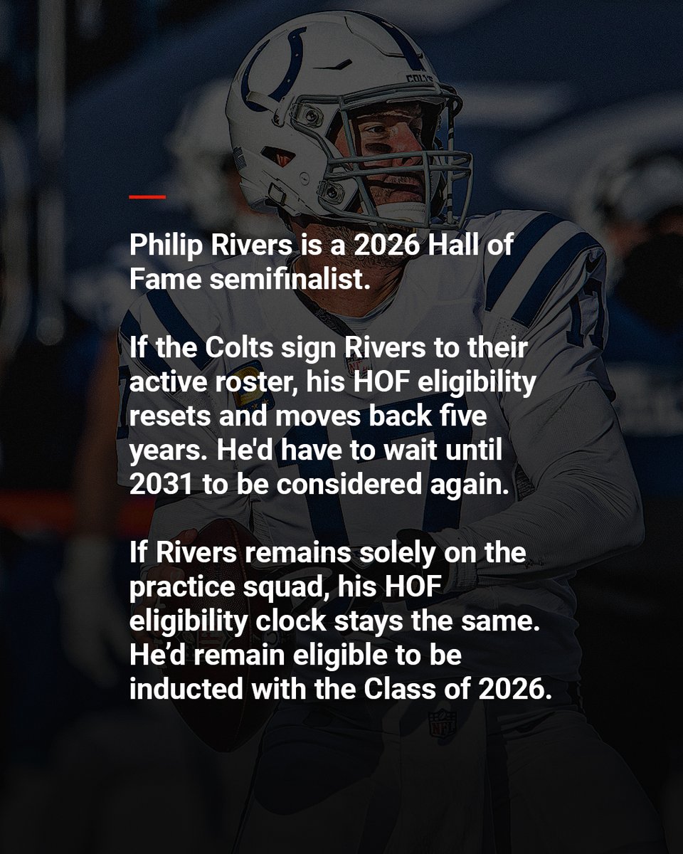 Rivers’ HOF future will be determined by how the Colts use him 😳

More: sn-now.com/RiversHOFeligi…