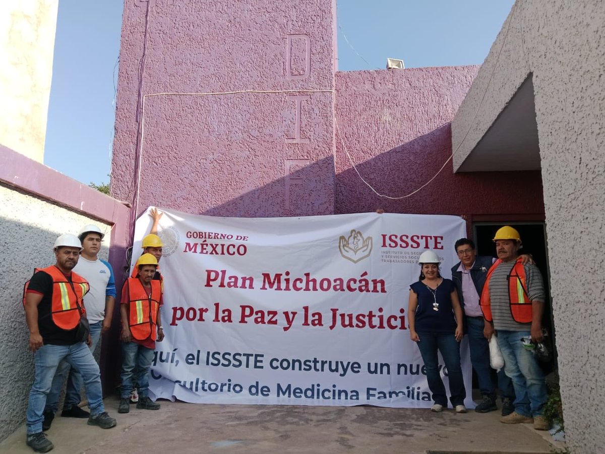 martibatres's tweet photo. ¡Dimos arranque a las primeras obras que llevaremos a cabo para tener #ConsultoriosISSSTE, como parte del 𝐏𝐥𝐚𝐧 𝐌𝐢𝐜𝐡𝐨𝐚𝐜𝐚́𝐧 𝐩𝐨𝐫 𝐥𝐚 𝐏𝐚𝐳 𝐲 𝐥𝐚 𝐉𝐮𝐬𝐭𝐢𝐜𝐢𝐚, en los municipios de Tarímbaro, Jacona y Zamora de esta entidad federativa! https://t.co/7a52QHhAiO