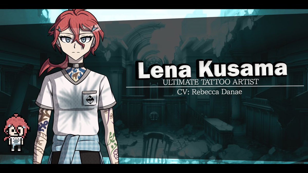 [CAST REINTRODUCTION.]

The Lawdvent Calendar Day 9; Part 1.

Ultimate Tattoo Artist, Lena Kusama.

CV: <a href="/RebeccaDanaeVO/">Rebecca Danae</a>.