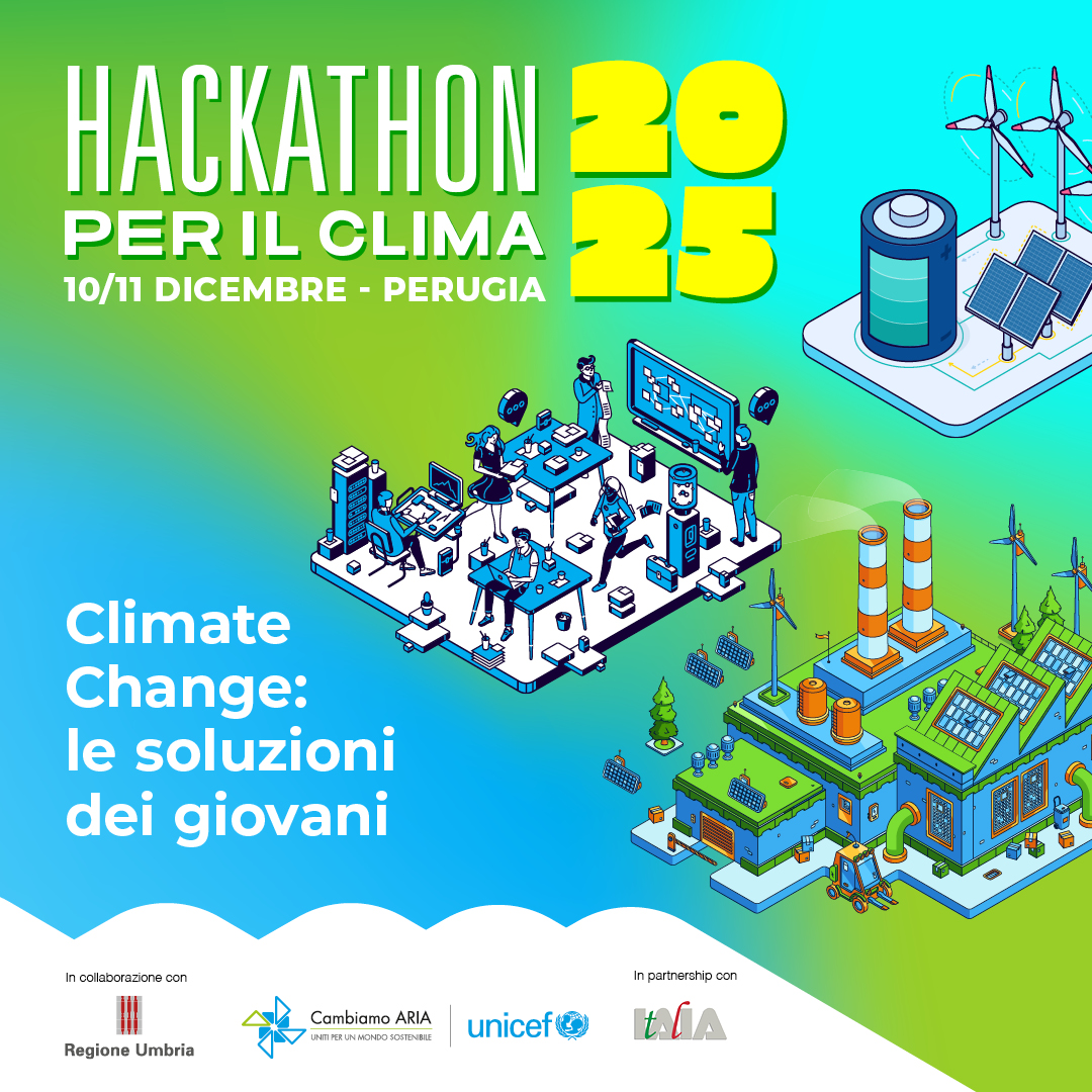 UNICEF_Italia's tweet photo. Fronteggiare cambiamento climatico e inquinamento con soluzioni tecnologiche innovative: è questo l'invito che l'#Hackathon UNICEF per il Clima propone agli studenti dell'#Umbria, in collaborazione con @RegioneUmbria 

Opening Session LIVE oggi h. 10
👇
https://t.co/hLcp5BdNAZ https://t.co/FOvnNkdgO8