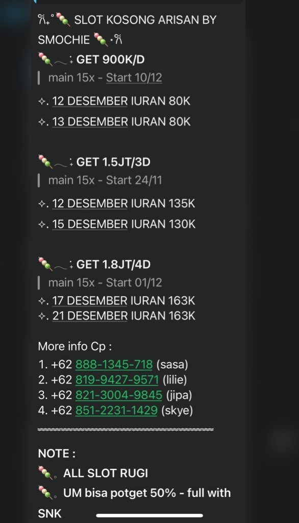 SMOCHIE'S (ARISAN GET BULAN FEBRUARI, DM YA) tweet media