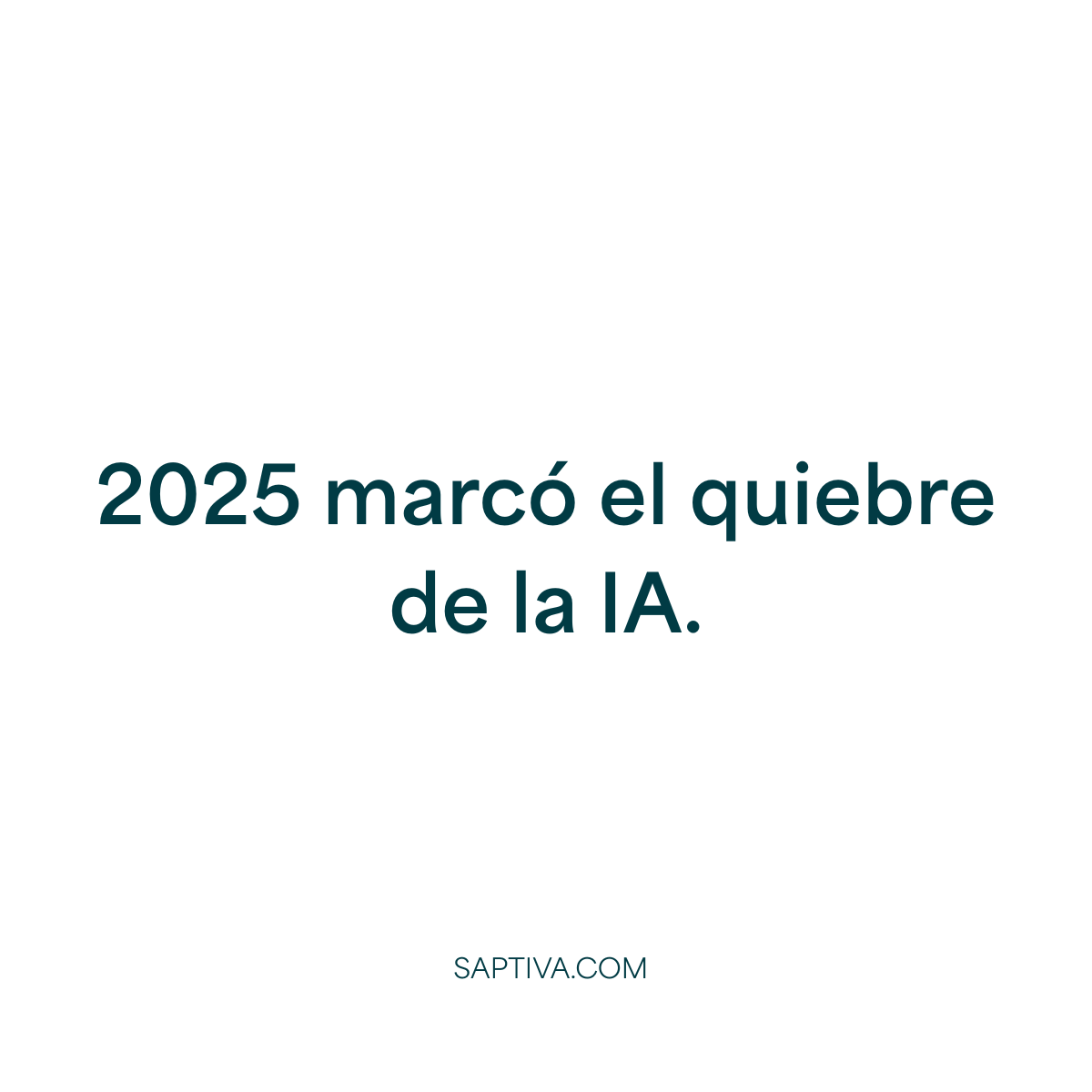 Saptiva_AI's tweet photo. 2025 marcó el quiebre.
La IA dejó de ser tecnología – es infraestructura bajo control.
#InfraLocal https://t.co/V1Wf6RuPhy