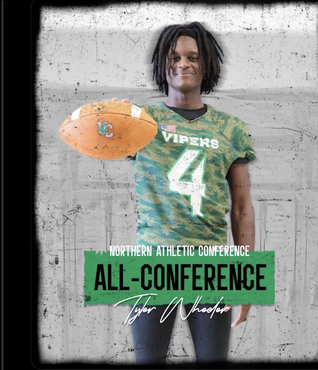 TylerWheelerVC's tweet photo. @CoachDaught Tyler Wheeler CO 26 
Played for the Vance county vipers
DB/Corner
6’1 160
🚨2x All conference🚨
GPA:2.9
NCAA: 2402215688

https://t.co/QdxEWUJo3P https://t.co/GroQoNS4r1
