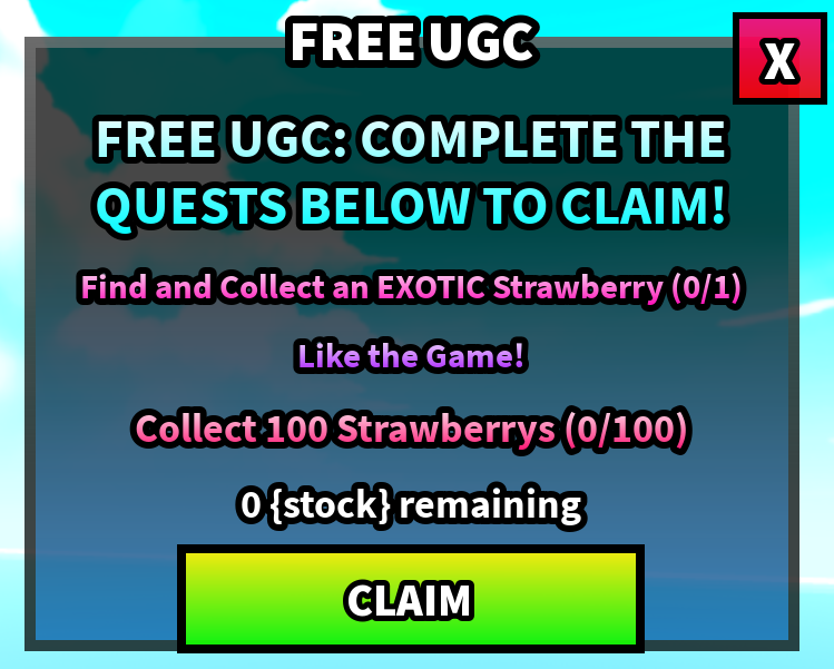 AidenBogoYT's tweet image. 😁FREE UGC HAIR DROPPING IN STRAWBERRY INC TOMMOROW!

👉Game Link: roblox.com/games/79658494…

❤️100 Likes ill make 250 STOCK

#ROBLOX #robloxugc