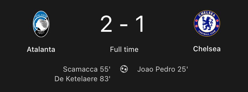 Atalanta don turn Chelsea to their personal customer: every time to collect points, dem just land London or Bergamo, money must comot! 😂😂