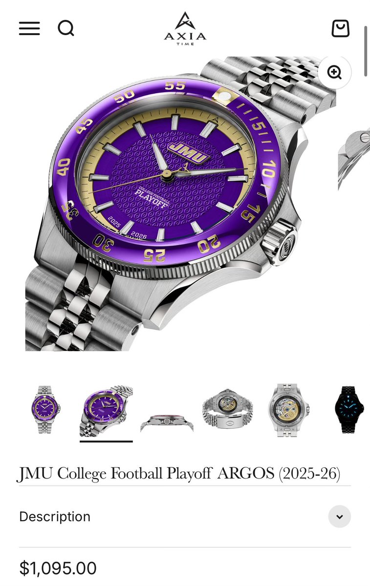 They’re really testing the limits of what JMU fans will buy if you slap our logo and “college football playoff” on it 

#GoDukes