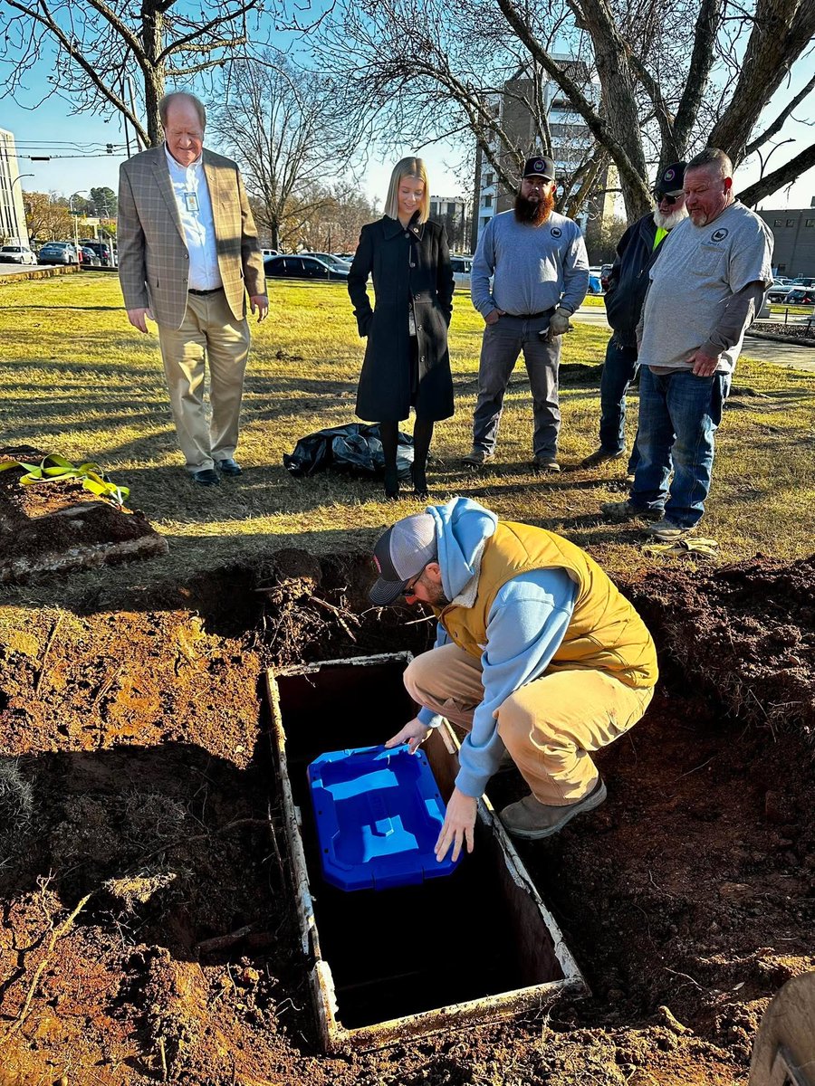 The Morgan County Commission opened a Time Capsule that had been buried in 2000 at the Courthouse. It was interesting to see items from the past. Sara McClellan from the Commission office organized the event. Around 50 people witnessed the opening.
<a href="/NACoCounties/">NACo</a> <a href="/AlabamaCounties/">Alabama Counties</a>
